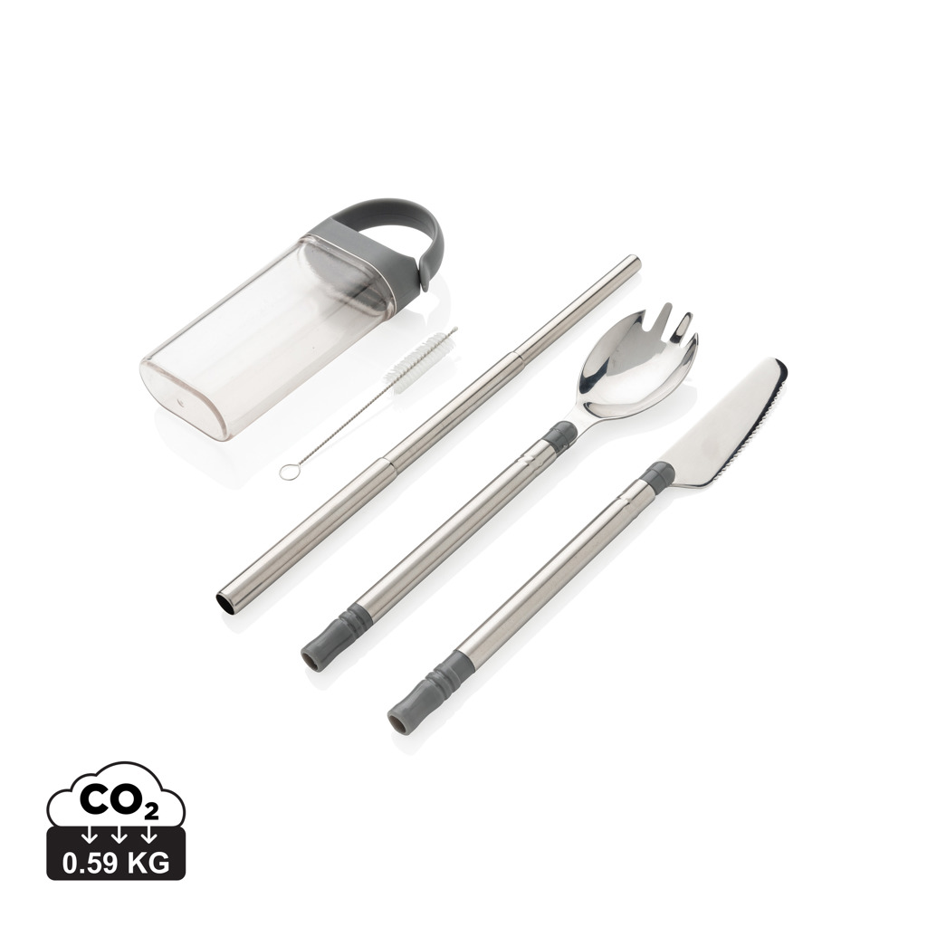 Promo  Pocketsize reusable cutlery set on-the-go