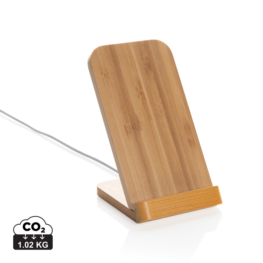 Promo Bamboo 5W wireless charging stand