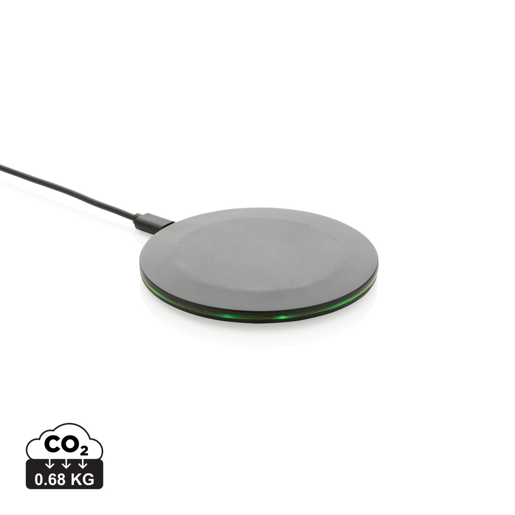 Promo RCS recycled plastic 15W Wireless fast charger