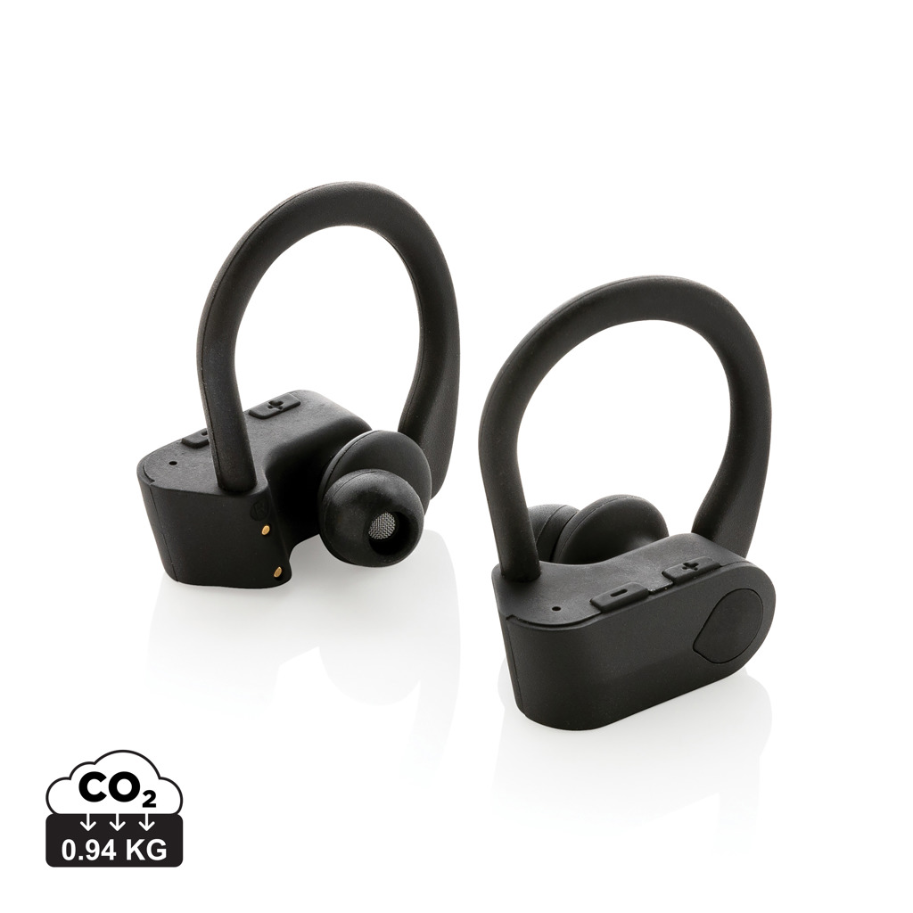 Promo  TWS sport earbuds in charging case