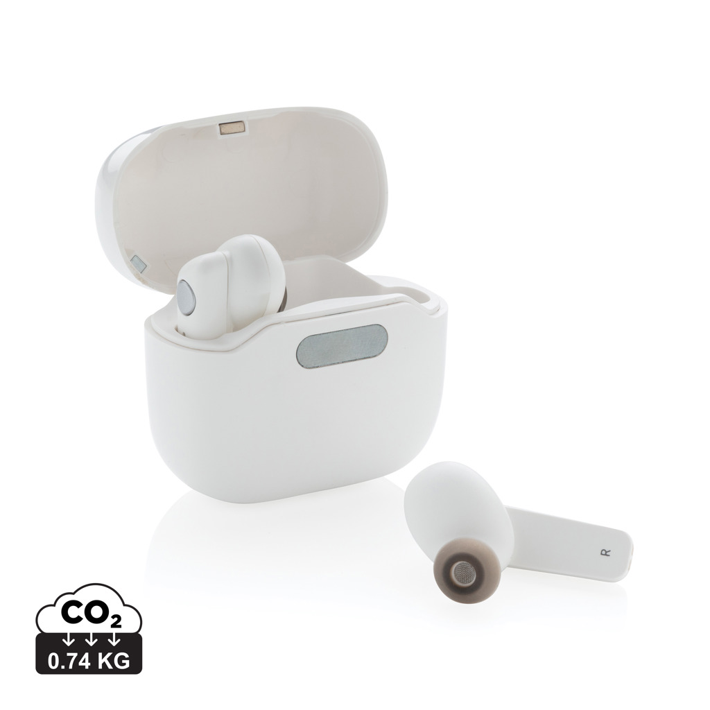 Promo  TWS earbuds in UV-C sterilising charging case
