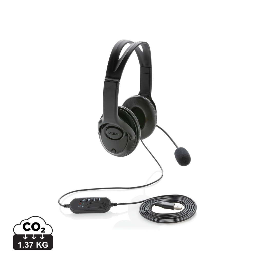 Promo  Over ear wired work headset
