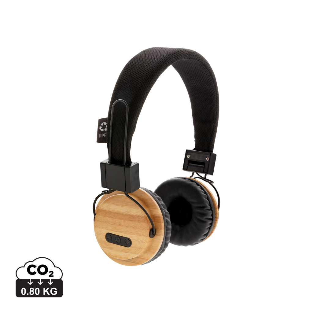 Promo  Bamboo wireless headphone