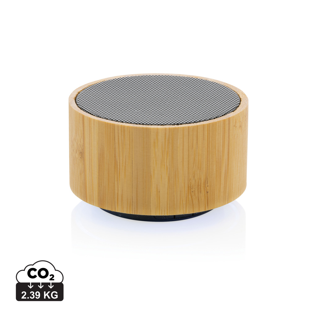 Promo  RCS recycled plastic and bamboo 3W wireless speaker