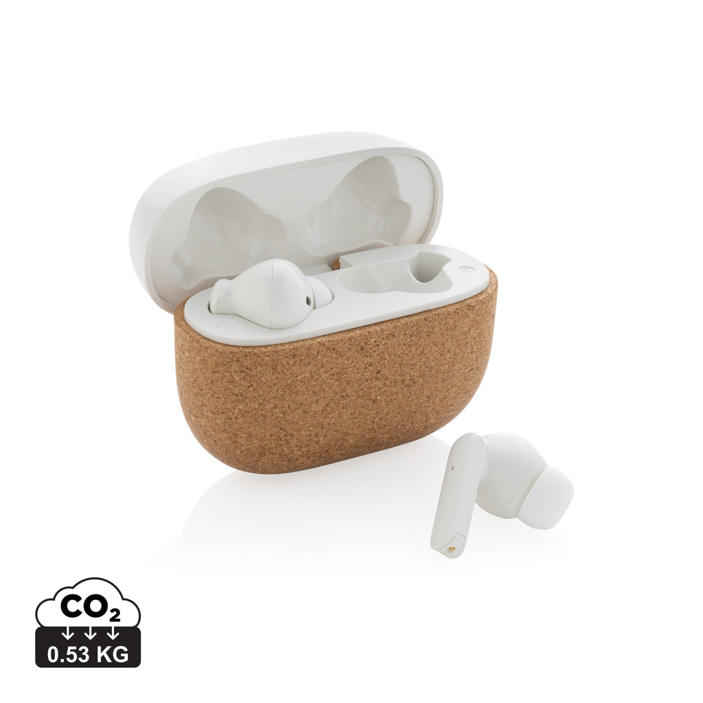 Promo  Oregon RCS recycled plastic and cork TWS earbuds