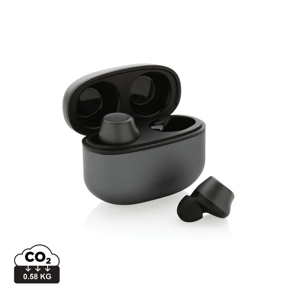 Promo  Terra RCS recycled aluminum wireless earbuds