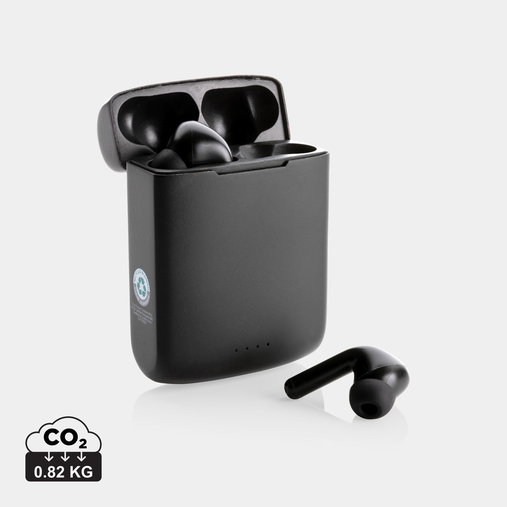 Promo  Skywave RCS recycled plastic solar earbuds