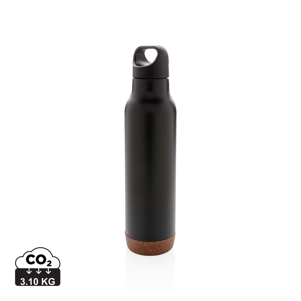 Cork leakproof vacuum flask s logom 