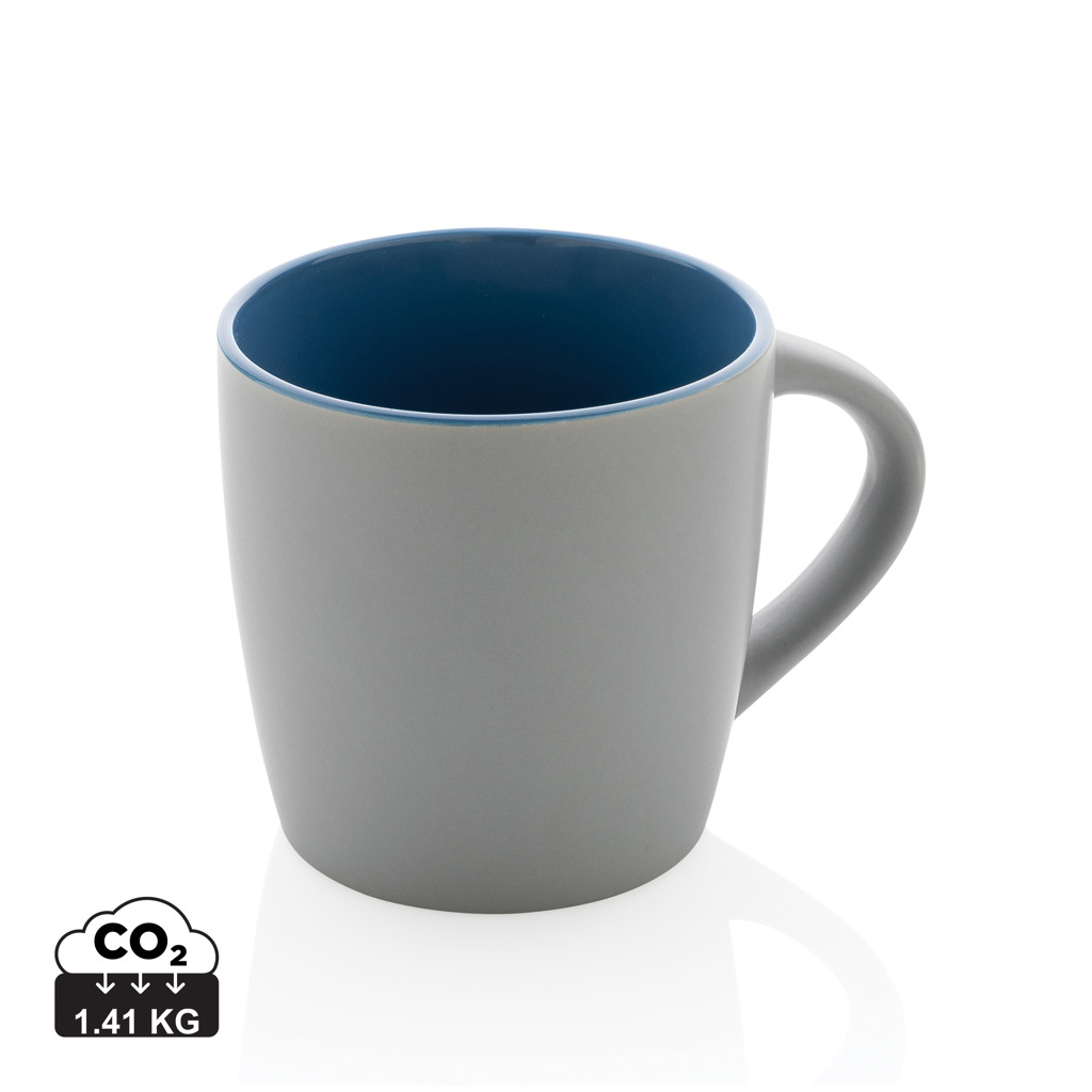 Ceramic mug with coloured inner s tiskom 