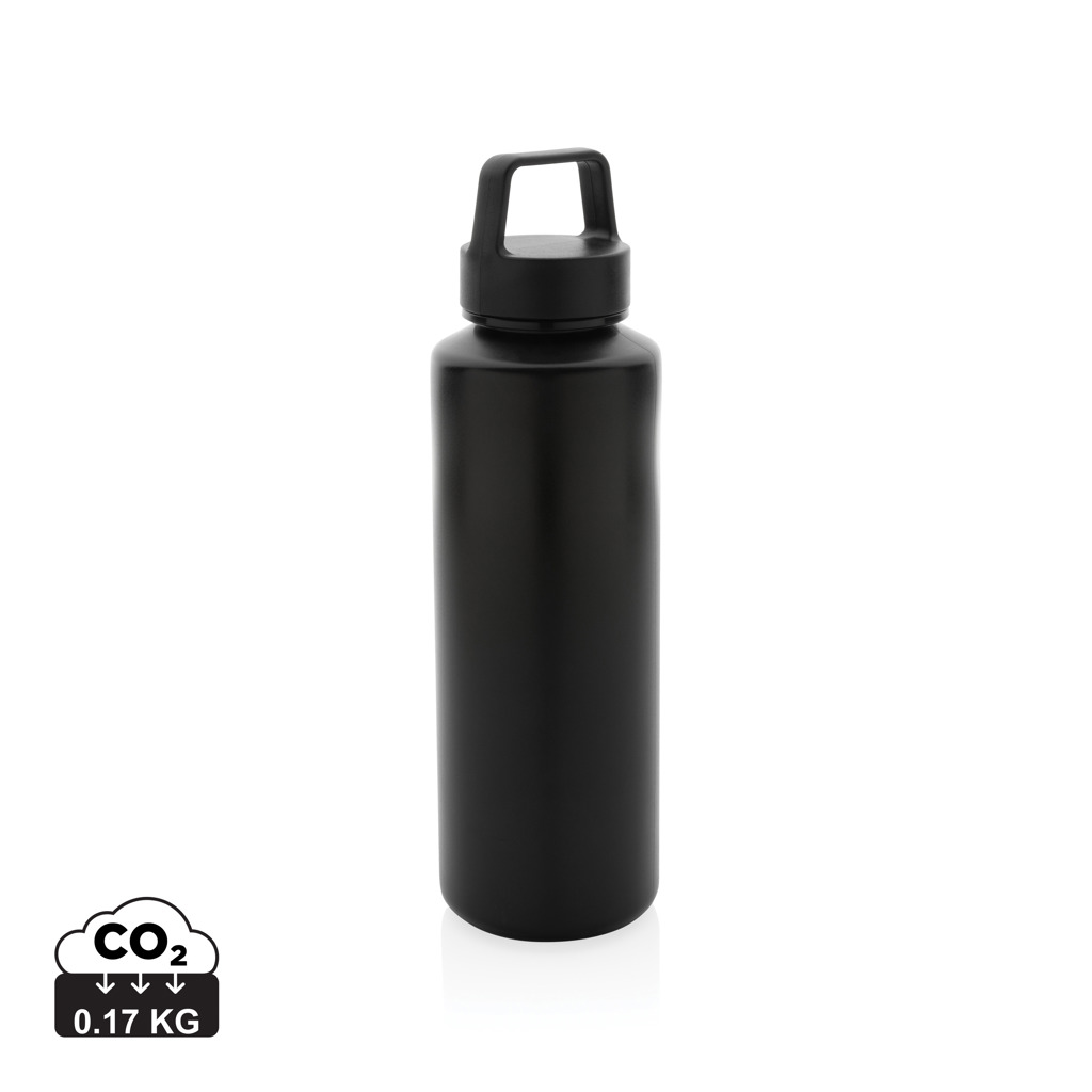 RCS certified recycled PP water bottle with handle s tiskom 