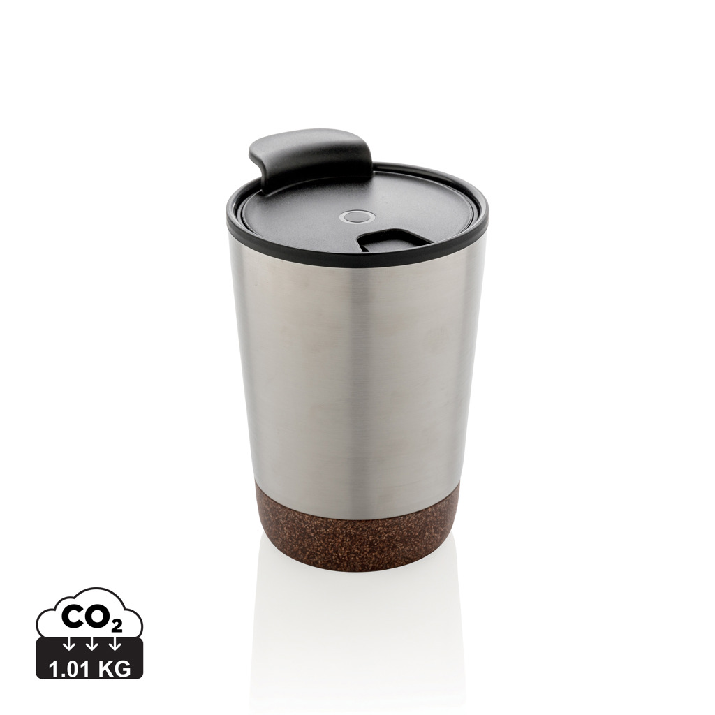 GRS RPP stainless steel cork coffee tumbler s tiskom 