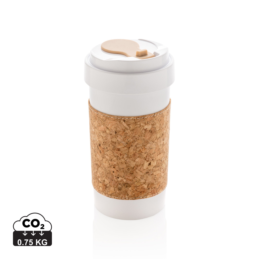 PLA 400ml can with cork sleeve s tiskom 
