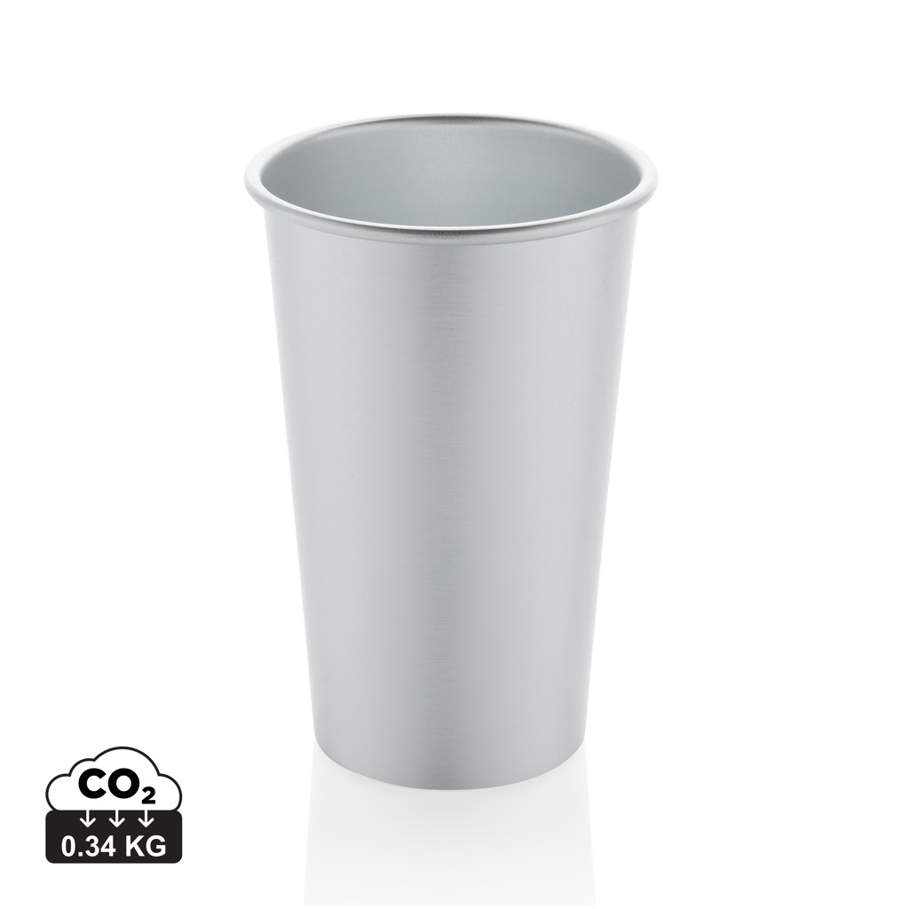 Alo RCS recycled aluminium lightweight cup 450ml s tiskom 