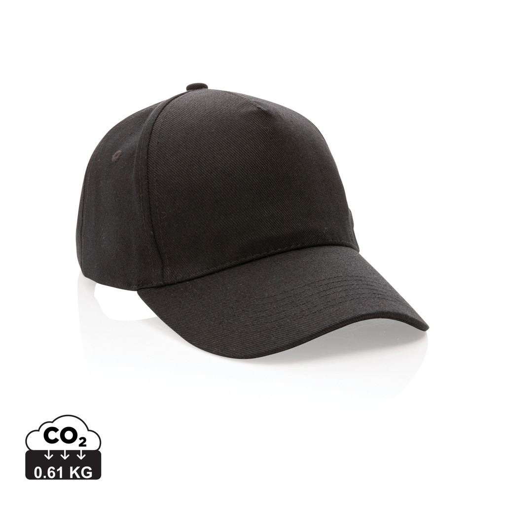 Impact 5panel 280gr Recycled cotton cap with AWARE™ tracer s tiskom 