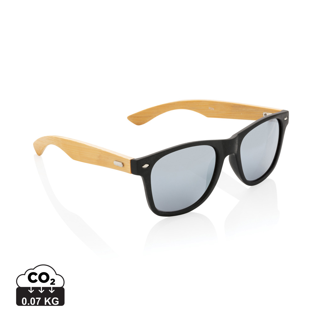 Promo  Bamboo and RCS recycled plastic sunglasses