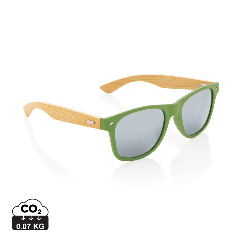 Promo  Bamboo and RCS recycled plastic sunglasses