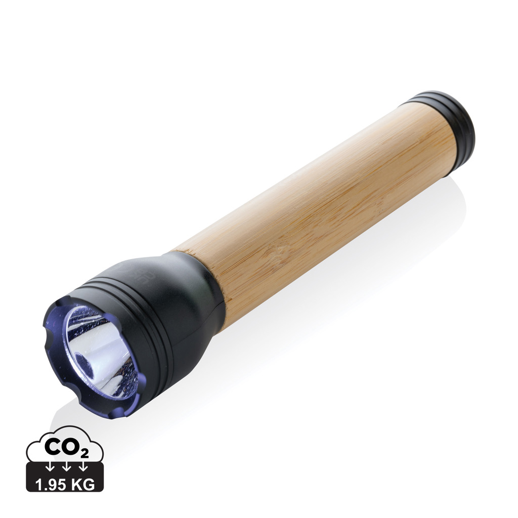 Promo  Lucid 5W RCS certified recycled plastic & bamboo torch