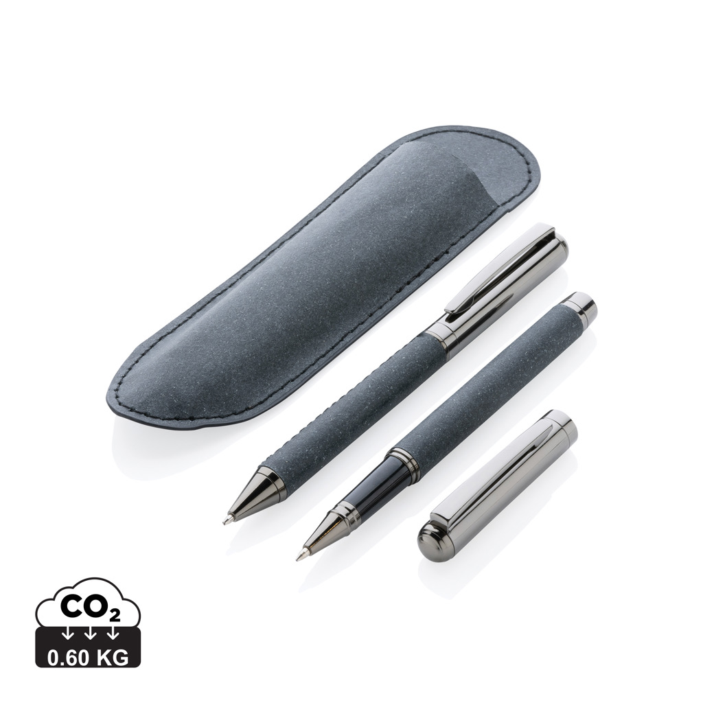 Promo  Recycled leather pen set