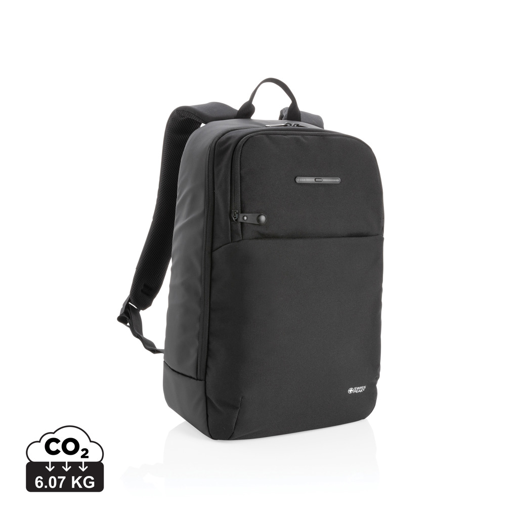 Promo  Swiss Peak laptop backpack with UV-C steriliser pocket