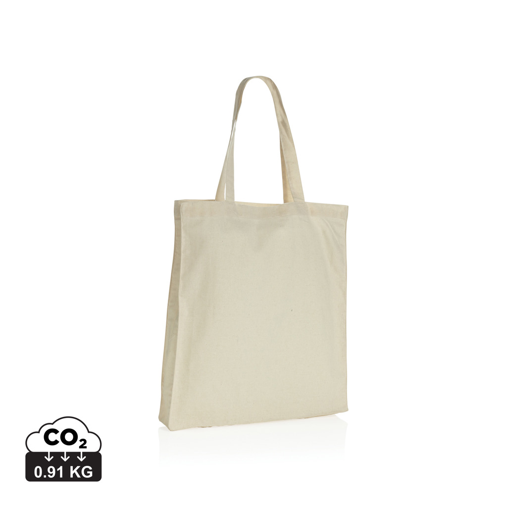 Impact AWARE™ Recycled cotton tote w/bottom 145g s logom 