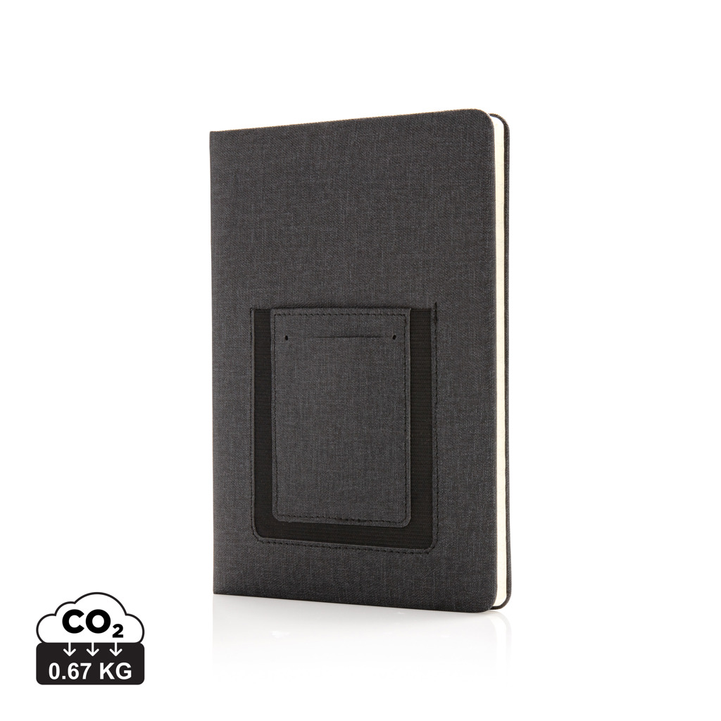 Deluxe A5 Notebook with phone pocket s tiskom 