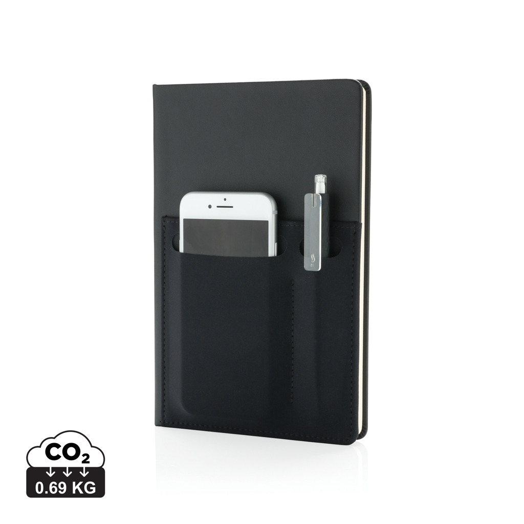 A5 Deluxe notebook with smart pockets s tiskom 