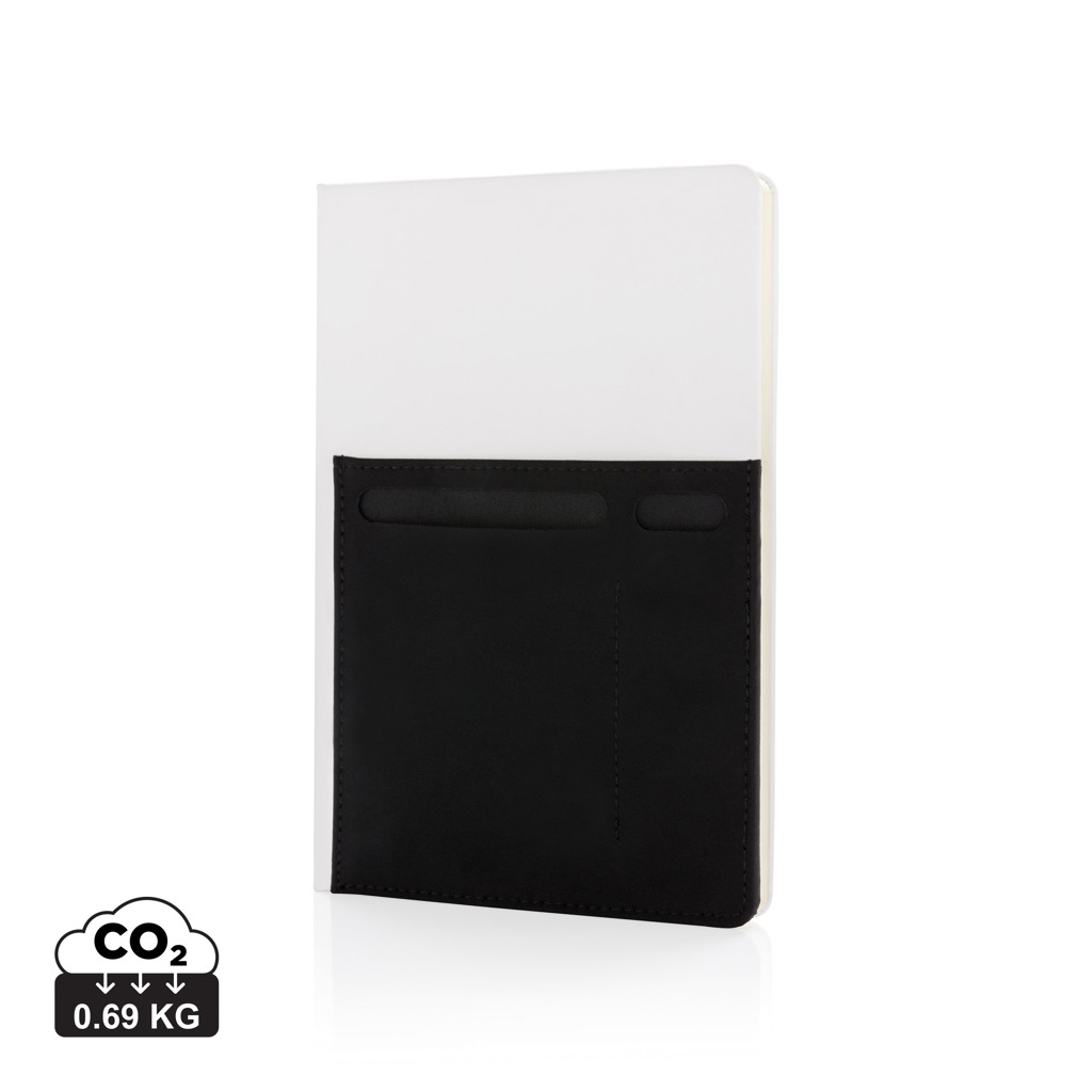 A5 Deluxe notebook with smart pockets s tiskom 