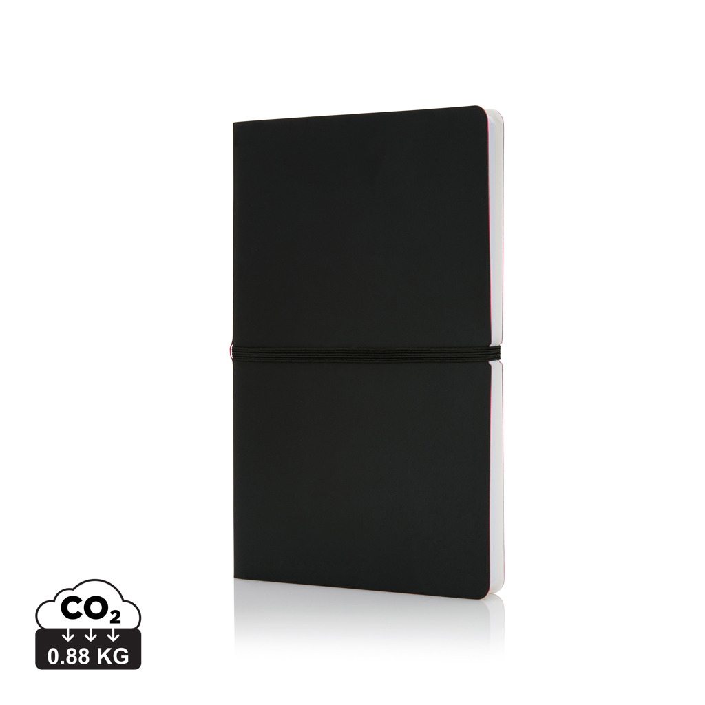 A5 bilježnica, crne boje s tiskom 