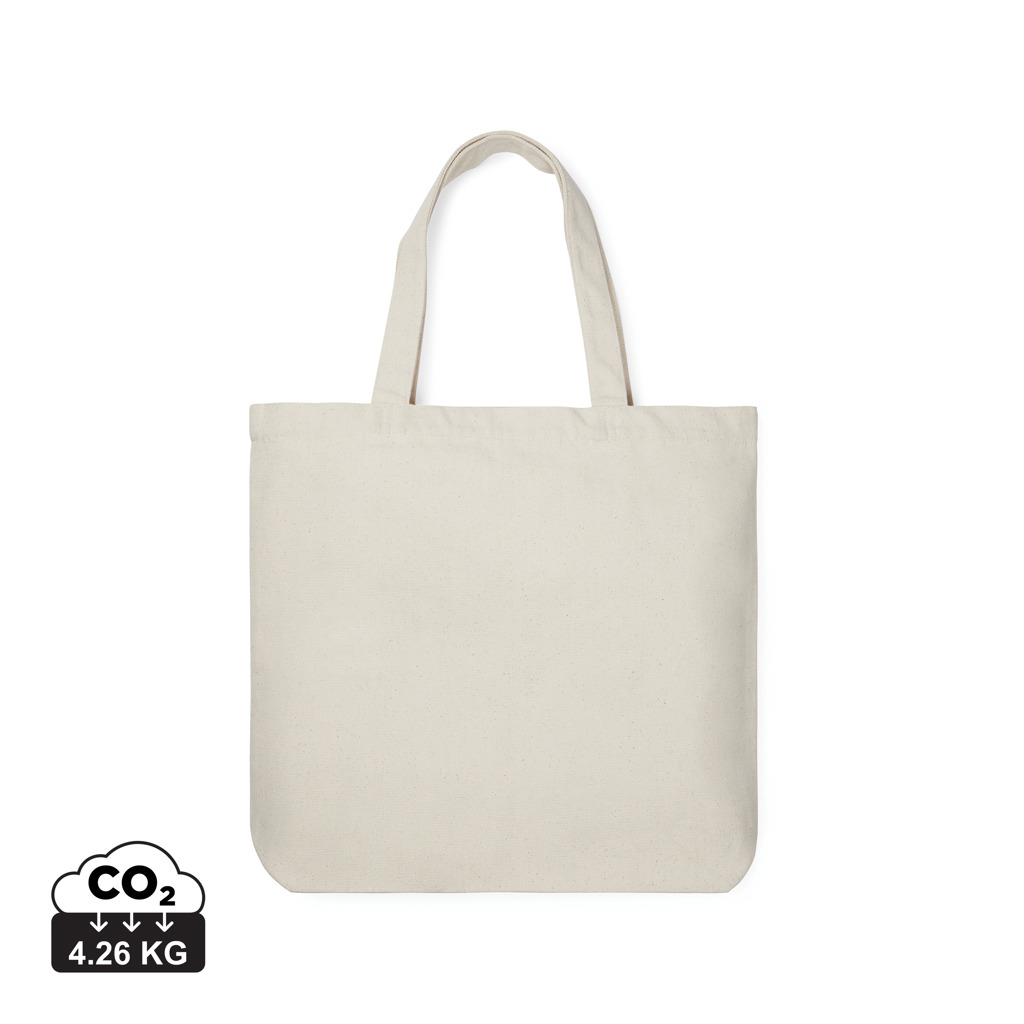 VINGA Hilo AWARE™ recycled canvas tote bag s logom 