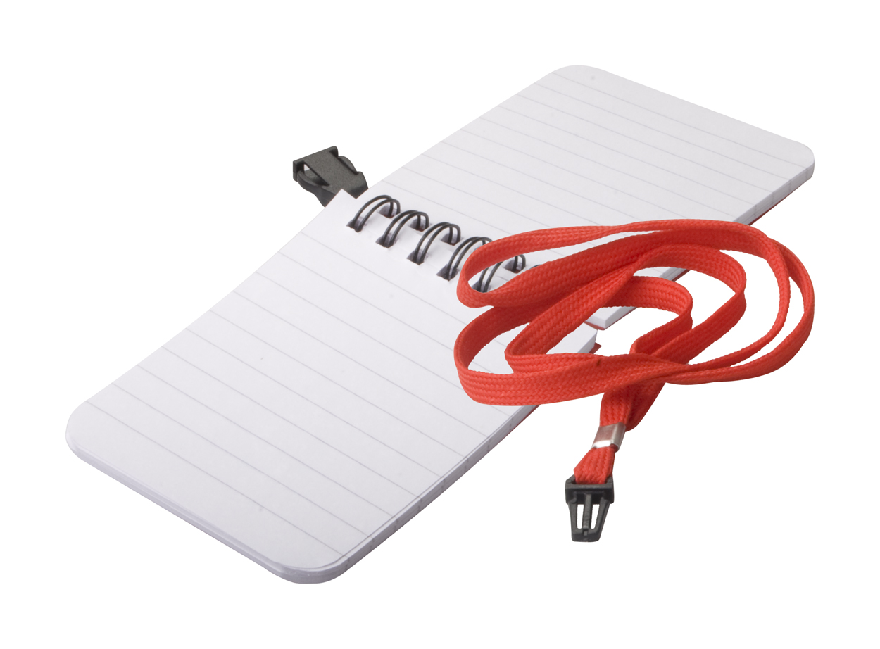 Trip mini notebook notes sa vezicom, narančaste boje s tiskom 
