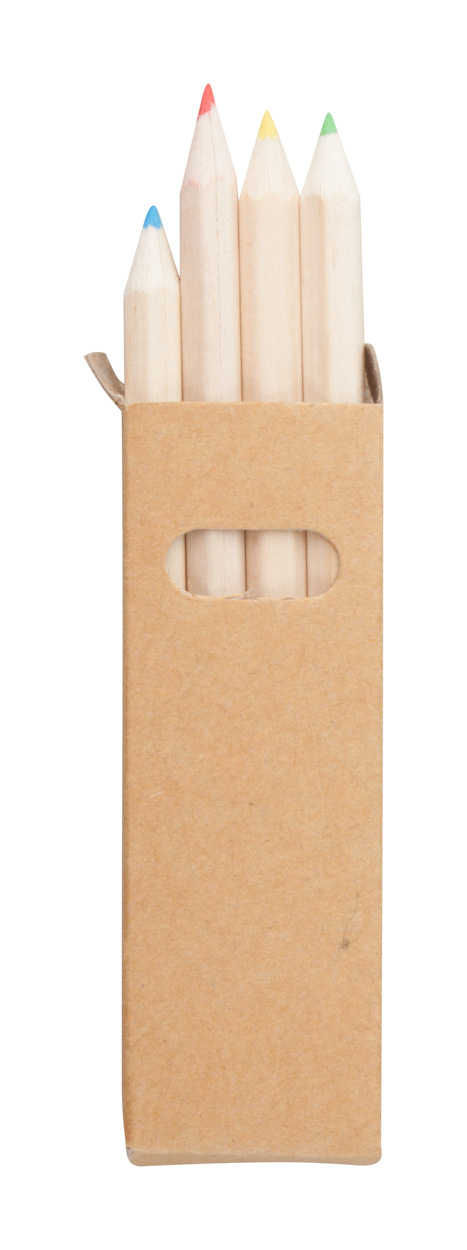 Promo  Tynie set od 4 drvenih bojica u papirnatoj kutiji