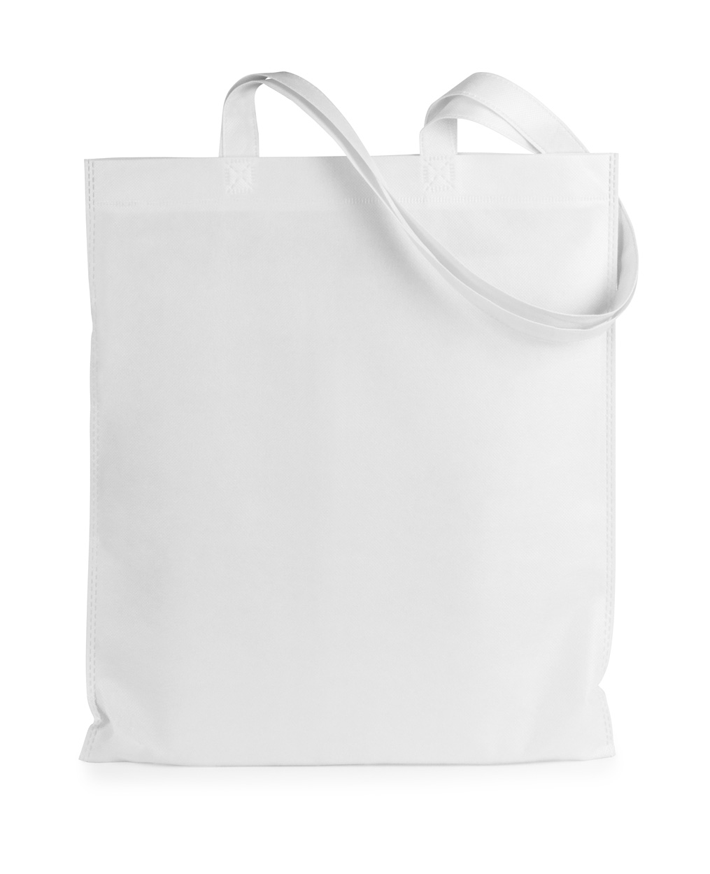 Jazzin, torba za kupovinu od netkanog materijala sa dugim ručkama, bijele boje s logom 