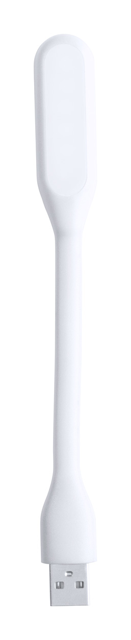 Anker, USB lampa, bijele boje s logom tvrtke 