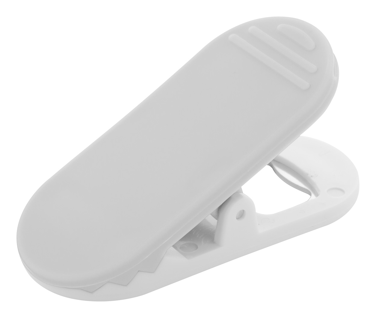 Promo  Lambra, plastični otvarač za boce s klipsom i magnetom , bijele boje