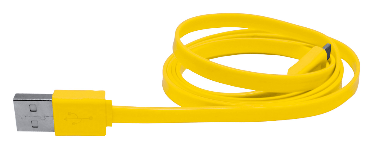 Promo Yancop, micro USB kabel za punjenje, dužine 50 cm, narančaste boje