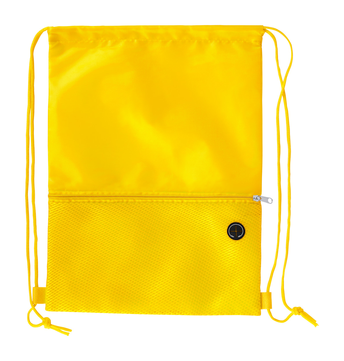 Promo  Bicalz, Drawstring ruksak s mrežastim džepom s patentnin zatvaračem i izlazom za slušalice, 210D poliester