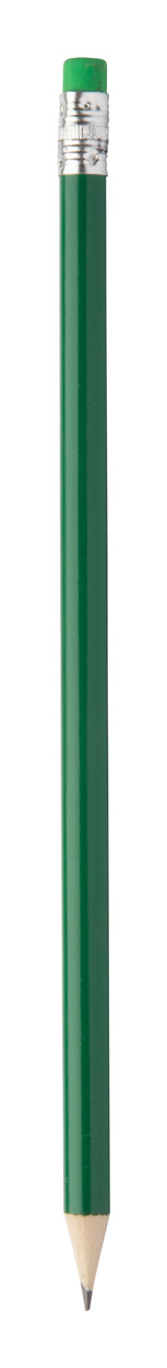 Promo  Melart, Drvena grafitna olovka s gumicom u istoj boji, našiljena