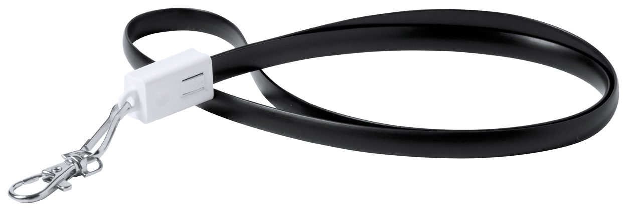 Promo Doffer, Traka za oko vrata s USB tip C kabelom za punjenje i metalnim karabinom