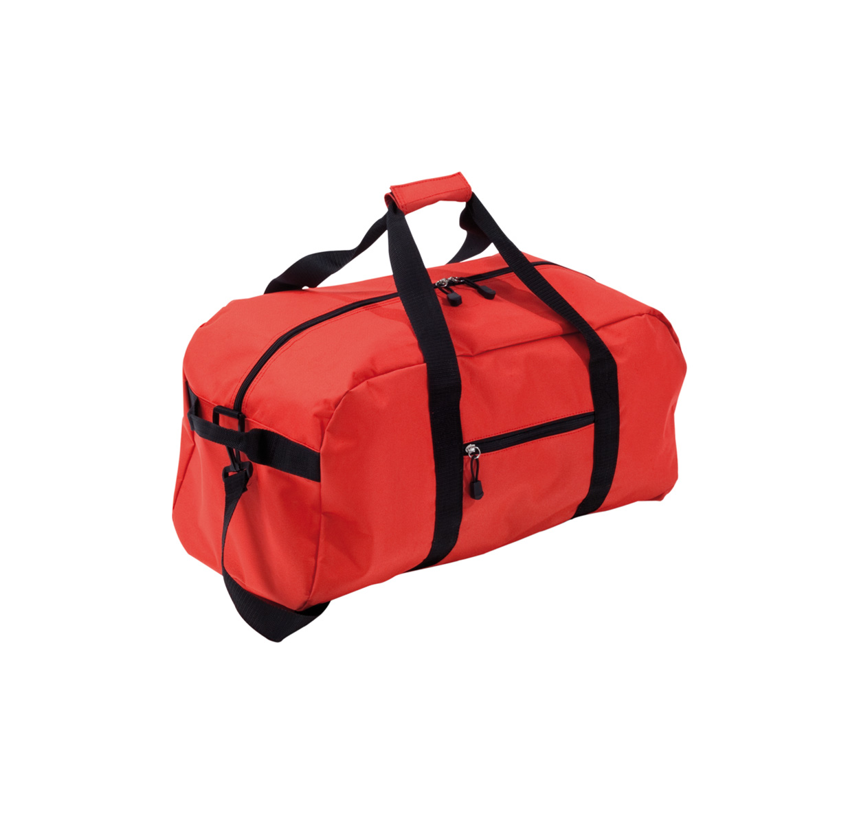Drako sportsk torba za rame od poliestera, crvene boje s logom firme 