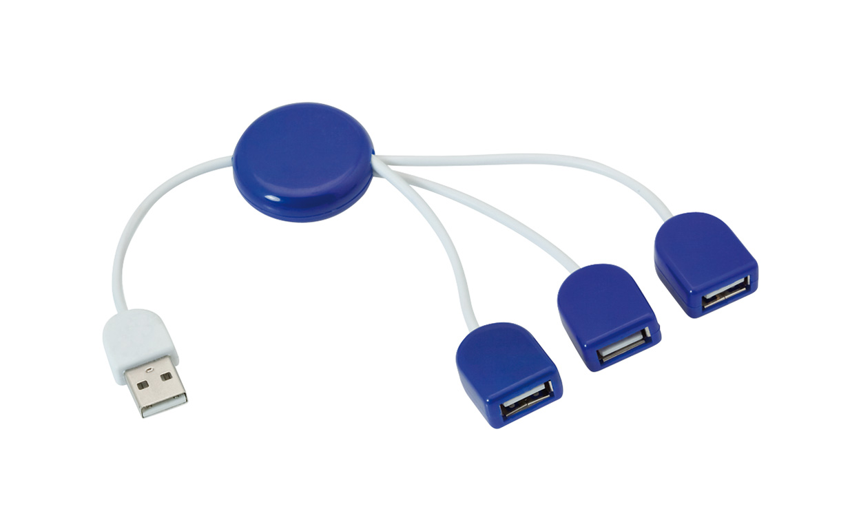 POD USB hab, bijele boje s logom tvrtke 