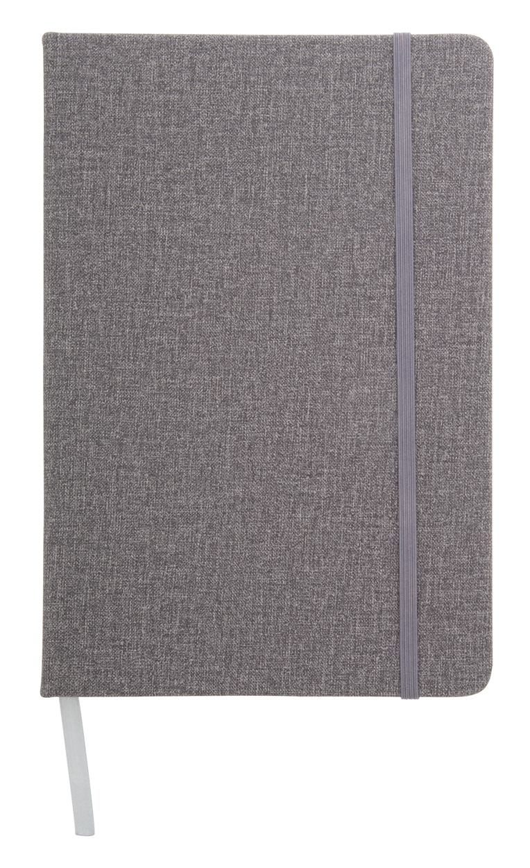 Gabbro A5, Bilježnica s koricama prekrivenim PU kožom, gumenom trakom i 80 stranica s crtama