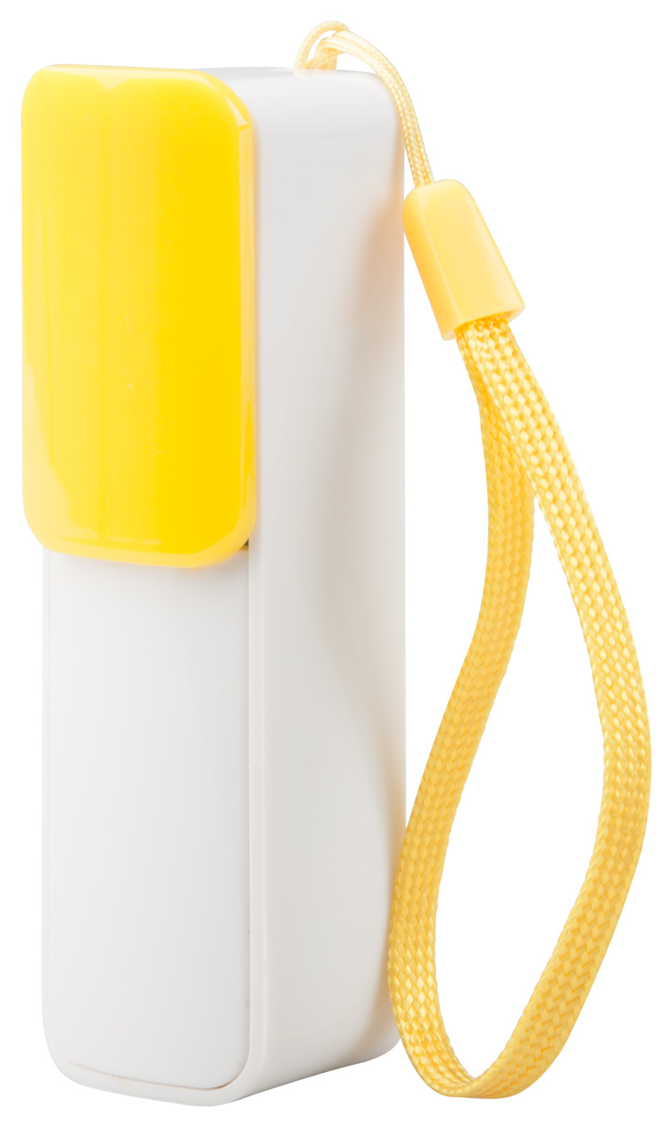 Promo  Slize plastični USB napajanje sa 2000 mA baterijom, uključujući kabel USB-mini na USB, žute boje