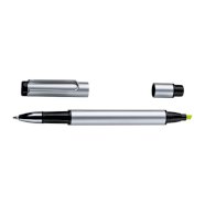 Promo  Metalna dvobojna kemijska olovka, Getafe, sive boje