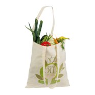 Pamučna torba, Manacor, bijele boje s logom 