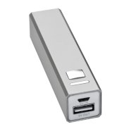 Promo  Metalno USB napajanje sa kapacitetiom baterije od 2200 mAh Port Hope, crne boje