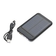Promo  Philadelphia, aluminijski USB solarni punjač kapaciteta 4000 mAh , crne boje