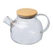 Glass jug with bamboo lid Frankfurt s tiskom 