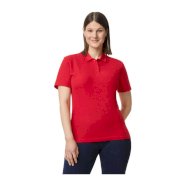 SOFTSTYLE<SUP>®</SUP> LADIES' DOUBLE PIQUÉ POLO WITH 3 COLOUR-MATCHED BUTTONS s tiskom (opcija) 