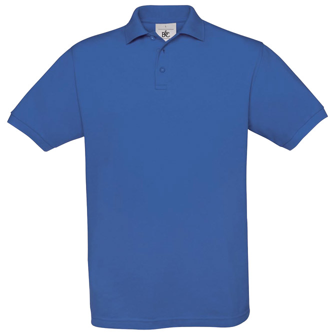 Majica kratki rukavi B&C Safran Polo 180g zagrebačko plava L s tiskom (opcija) 