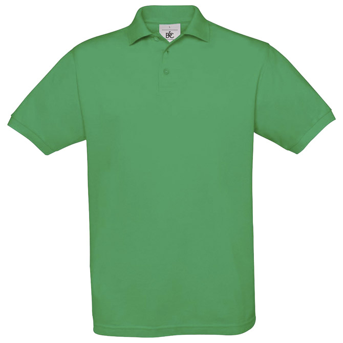 Majica kratki rukavi B&C Safran Polo 180g trava zelena S!!!! s tiskom (opcija) 